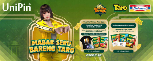 Mabar Seru Bareng UniPin dan Taro